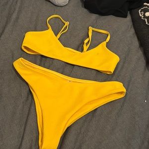 Yellow bikini